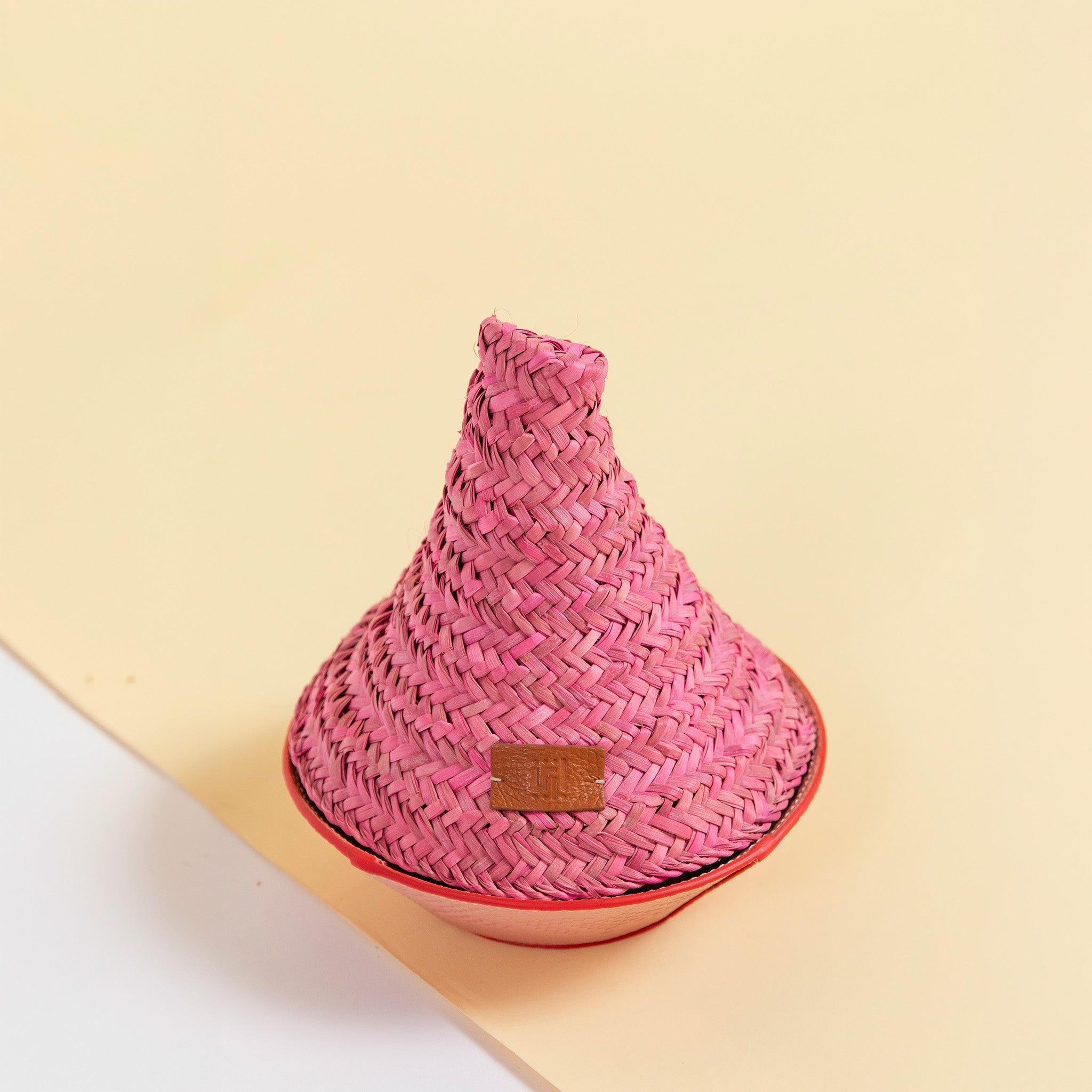 Pink Makkabah & Leather Tray (Pink) - Mini