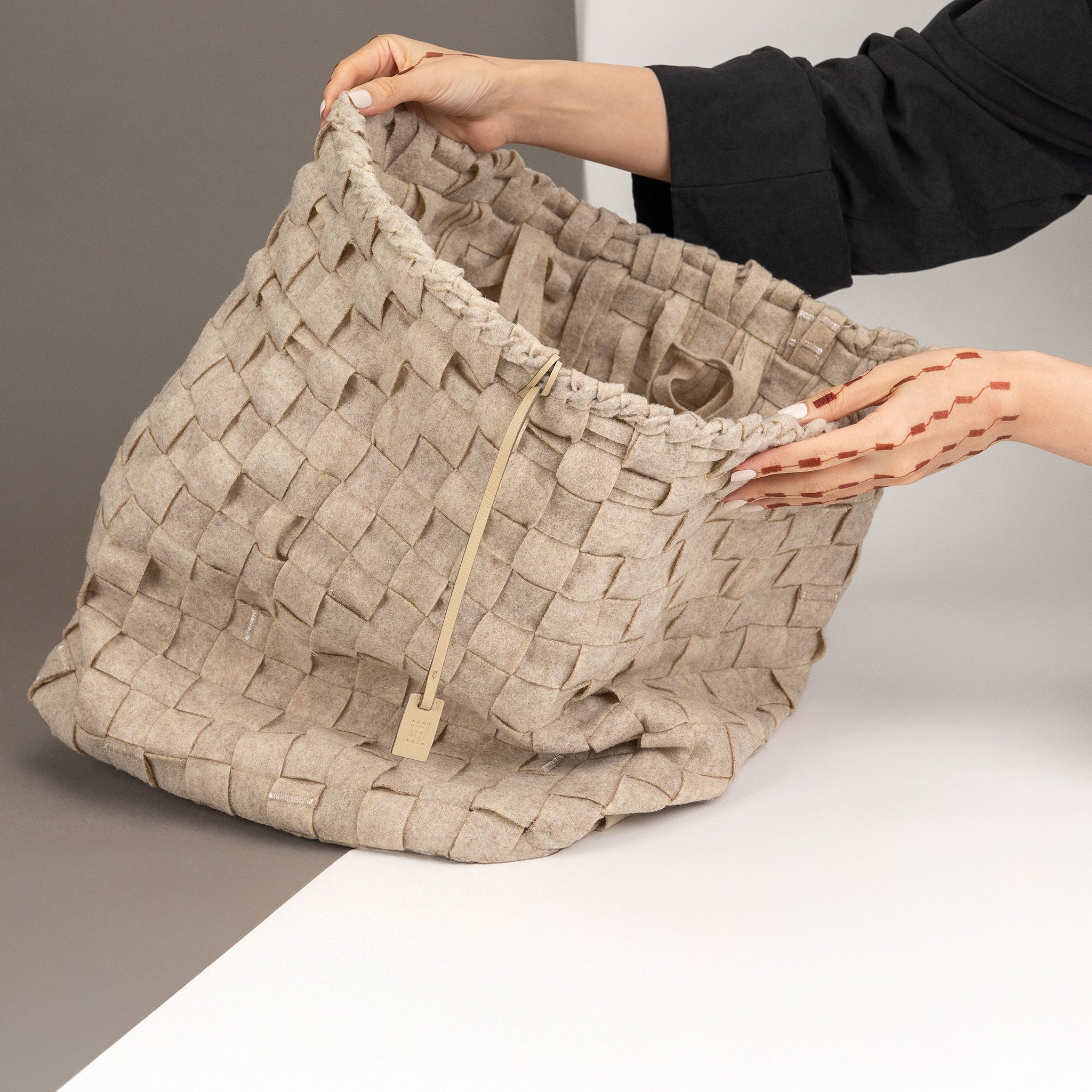 Acai Recycled felt bag