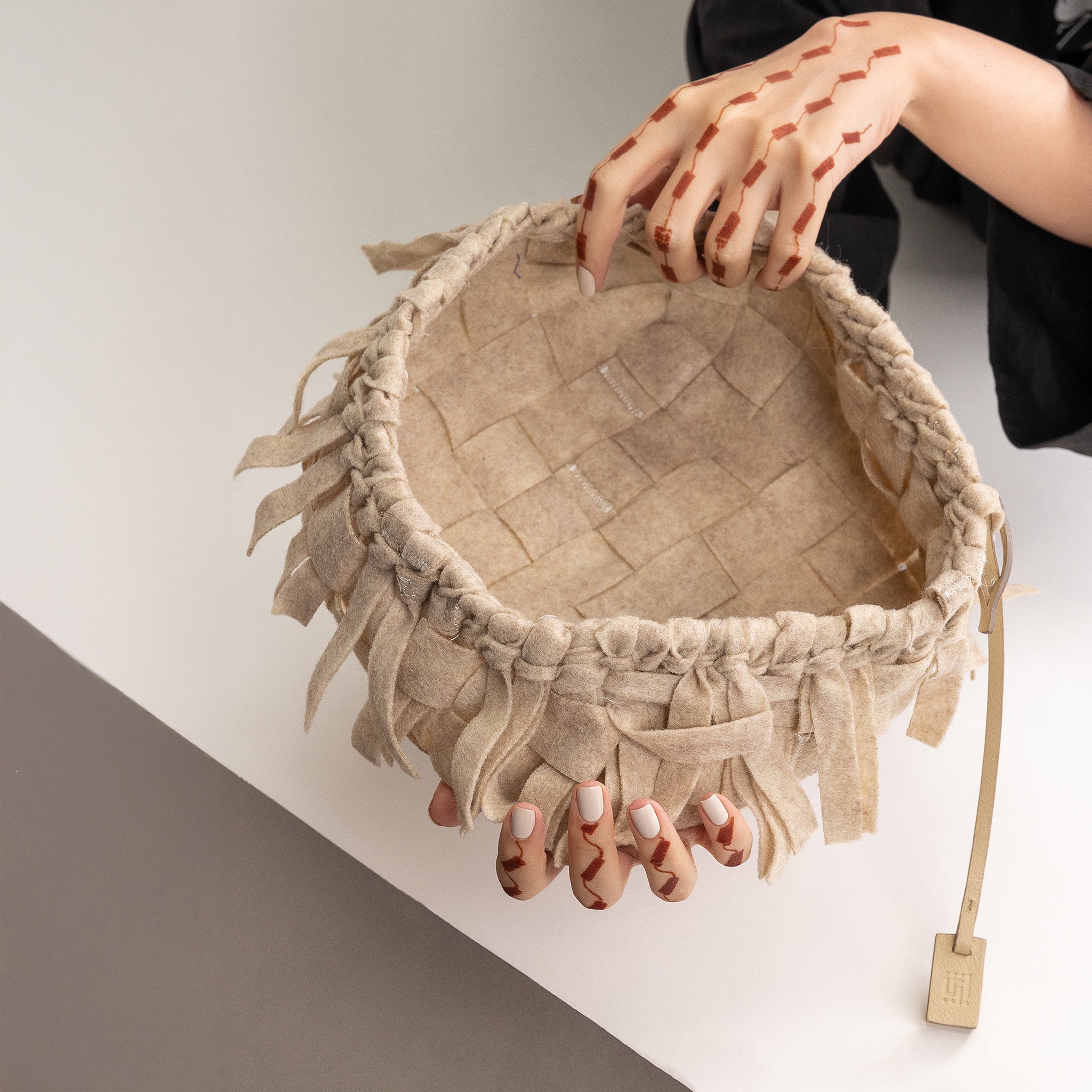 Yucca Recycled felt basket